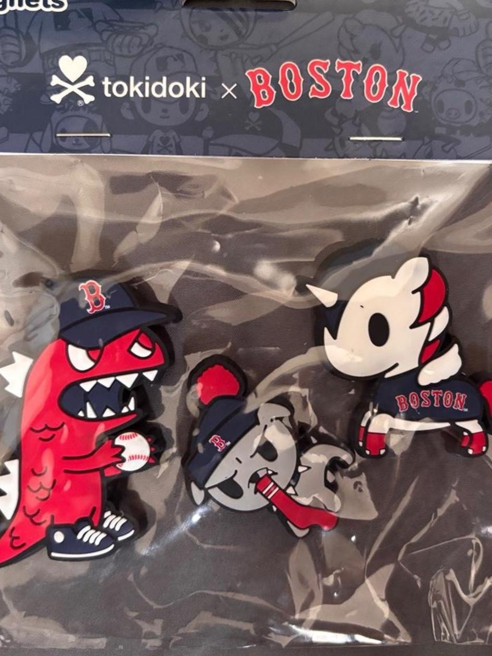 tokidoki x Boston Red Sox Magenets